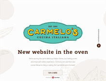 Tablet Screenshot of carmelosrestaurant.com